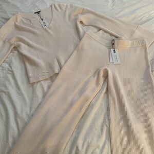 Dynamite Cream Knit Lounge Set🧸